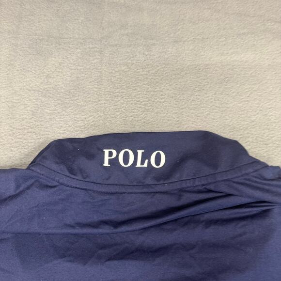 Polo Ralph Lauren GOLF Wicking Microfiber 1/4 Zip Pullover Blue Gray Preppy XL - Picture 2 of 8